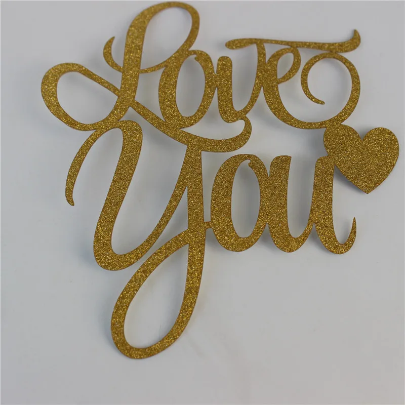 a 1 шт многоцветные топперы для кексов Love You, украшения для торта с флагом, украшения для выпечки на день святого валентина, свадьбу, годовщину, день рождения, вечеринку - Цвет: a