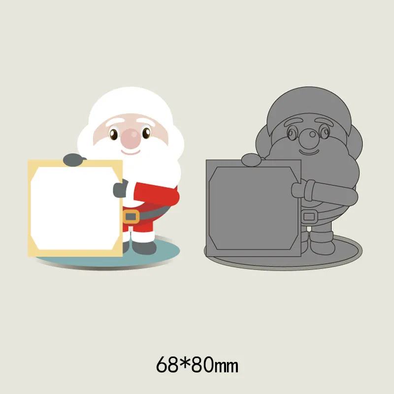 Christmas Santa Claus metal cutting dies cut die mold new Scrapbook paper craft knife mould blade punch stencils Embossing | Дом и сад