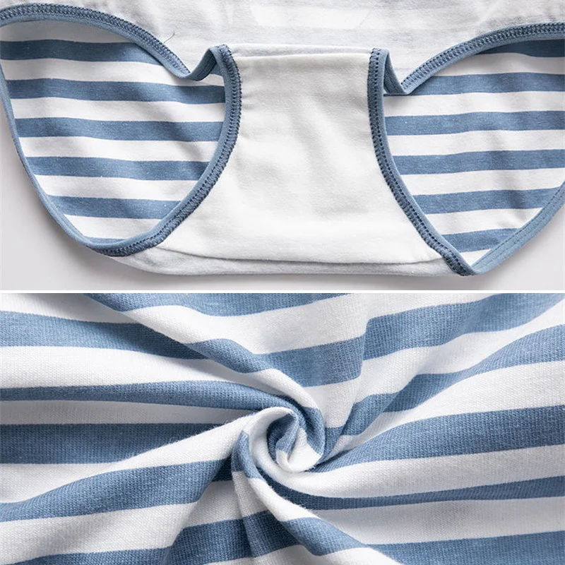 

Panties Women Underpants 5pcs Cartoon Cat Lingerie Stripe Women Cotton Cute Brief Womens Underwear Kawaii Plus Size L-XXL 20