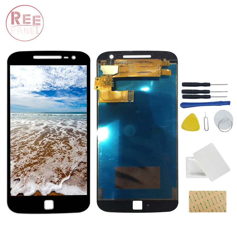 ЖК дисплей Дисплей для Moto G4 плюс XT1644 XT1642 XT1641 Сенсорный экран планшета Ассамблеи