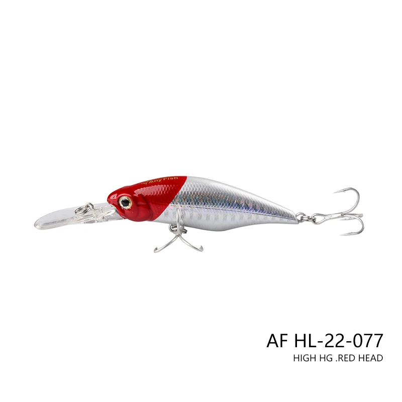 ANYFISH STAR RV SHAD 70F-DR плавающая приманка для рыбалки 7 см 9,8 г жесткая приманка с 3D глазами искусственная приманка с 2 крючками глубина погружения 2-2,5 м - Цвет: AF HL-22-077