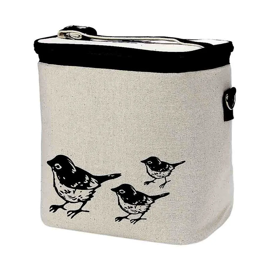 drop shipping Cute 2017 Pure Cotton Printed Ice Bag Insulation Can Shoulder Hand Carry Purchasing Art Storage package | Дом и сад
