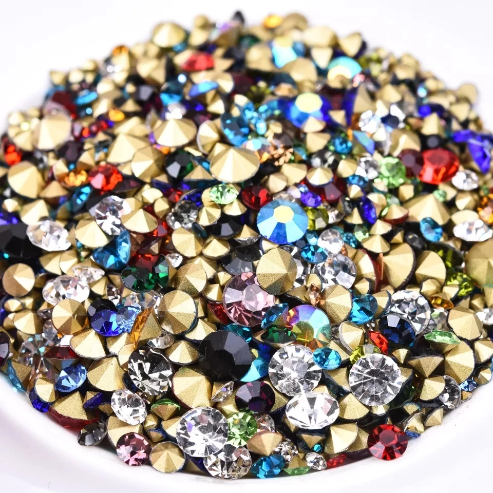 Разные размеры и цвета 10 фотоэлементов стеклянные фотообои для дизайна ногтей