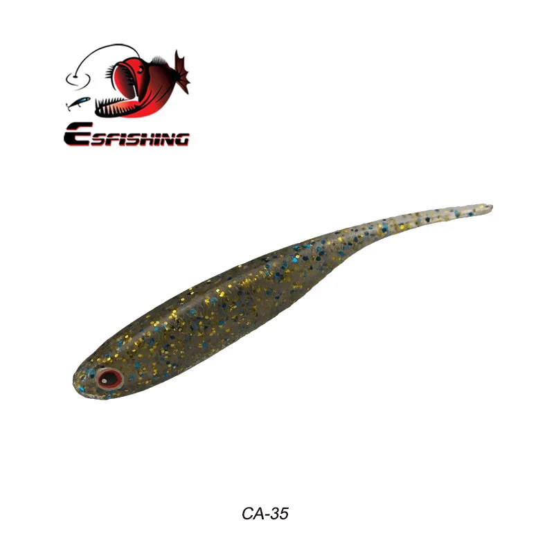 Esfishing 3D приманки для рыбалки, мягкие пластиковые приманки, реалистичные воблеры 10 шт. 7 см/2,8 г, Esfishing I Gloss Shad 2,", воблеры для карпа - Цвет: CA35