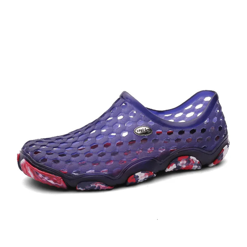 Camo purple Спортивная обувь унисекс; пляжная водонепроницаемая обувь; дышащая обувь для дайвинга; легкие быстросохнущие летние кроссовки для пляжа; размеры 39-45 - Цвет: Camo purple
