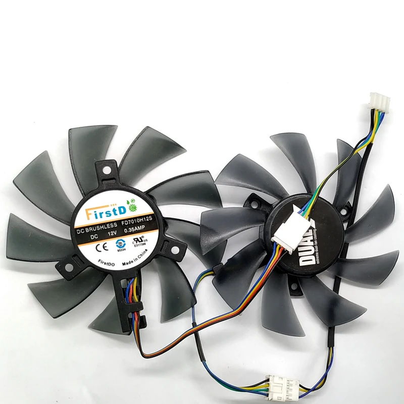 

FD7010H12S DC 12V 0.35A VGA Cooler Cooling Fan Replacement For Sapphire HD6850/6970/7870/7950/7970 FD7010H12S Graphics Card