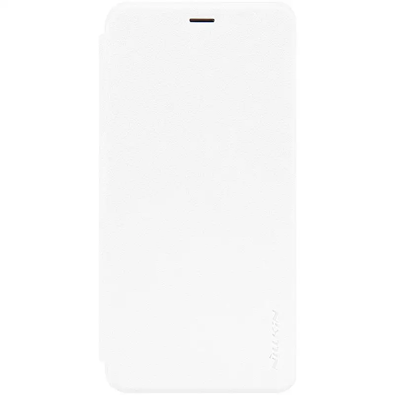 Белый Чехол для Meizu M3s NILLKIN блестящий кожаный флип чехол Роскошный бренд кожаный флип чехол для Meizu M3s крышка чехол - Цвет: Белый