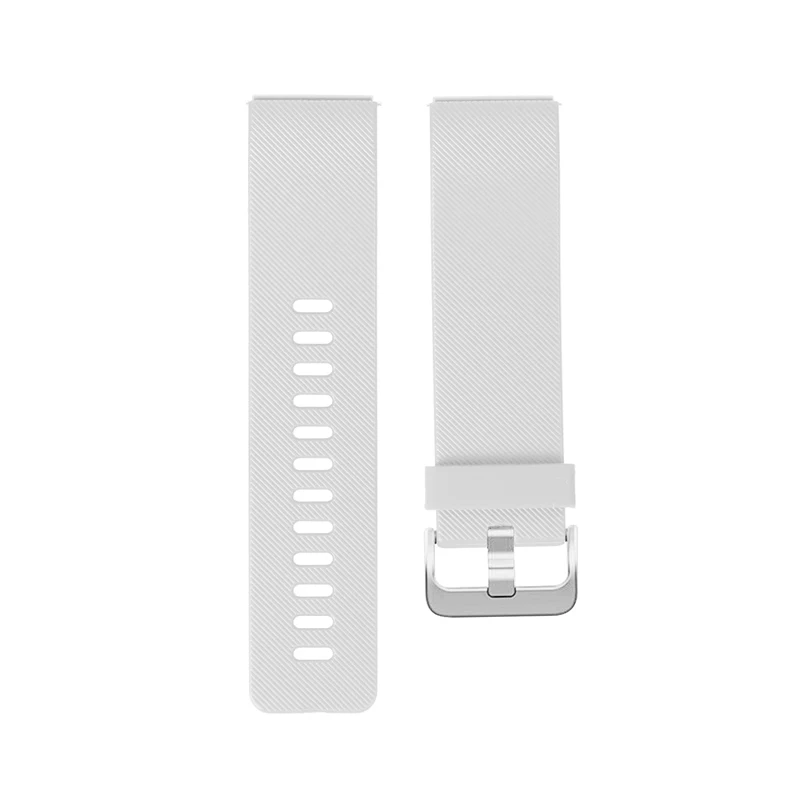 Силиконовый ремешок для fitbit blaze band replacment браслет на запястье ремень Correa smartwatch резиновый ремешок+ металлическая пряжка - Цвет ремешка: white