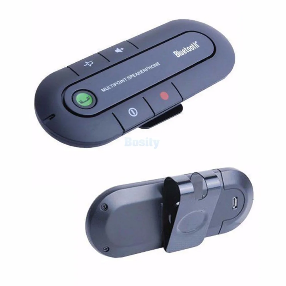 Автомобильный солнцезащитный козырек клип многоточечный беспроводной Bluetooth V4.2 EDR автомобильный комплект динамик телефон адаптер для громкой связи ключ динамик телефон