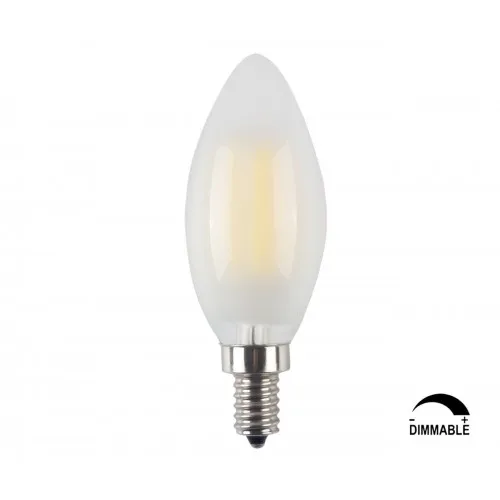 3-Pack LED E12 6W диммируемая Свеча лампа накаливания 4000K Дневной свет (нейтральный