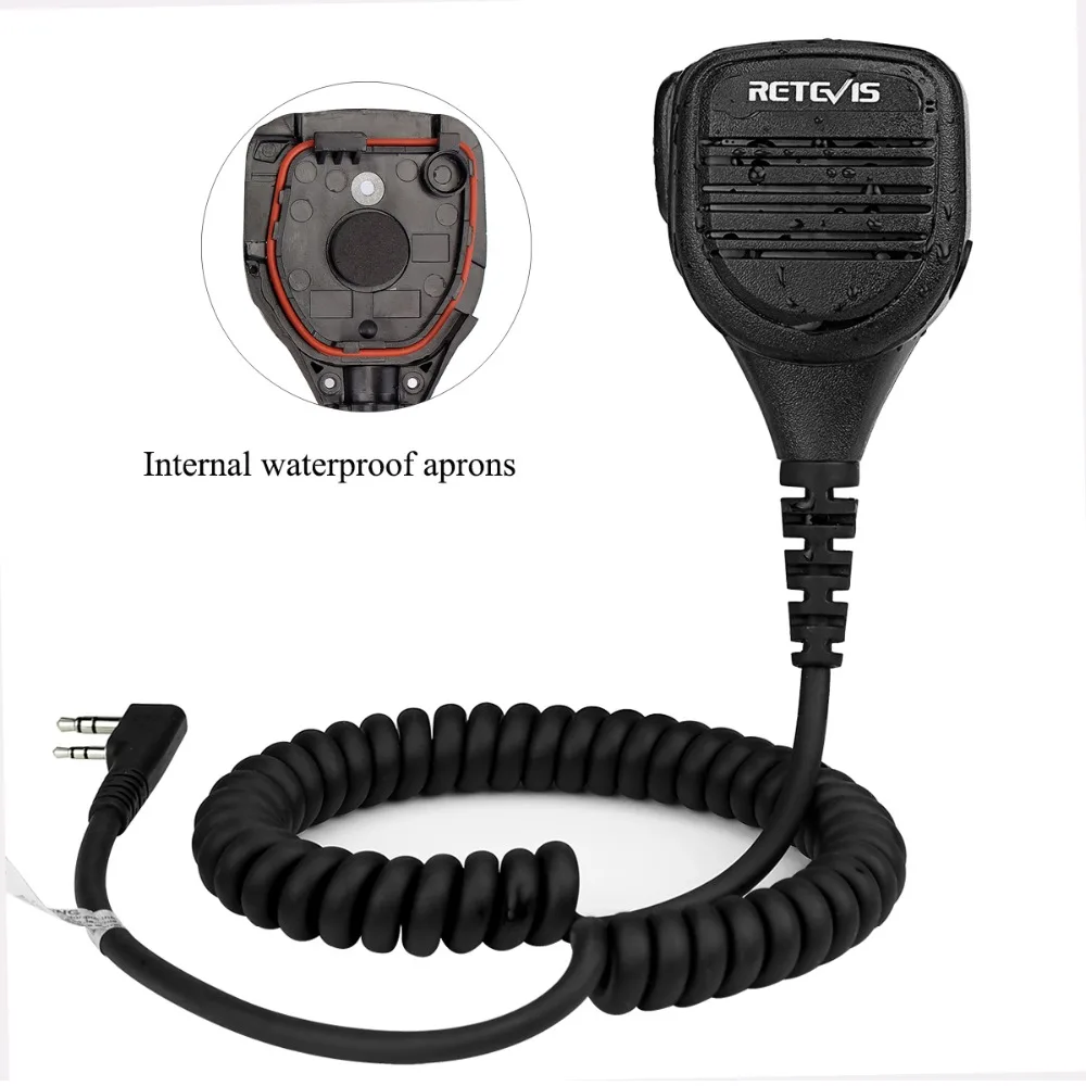 Водонепроницаемый микрофон для Kenwood H777 RT22 RT5R RT3 RT81|Запчасти и аксессуары раций| |