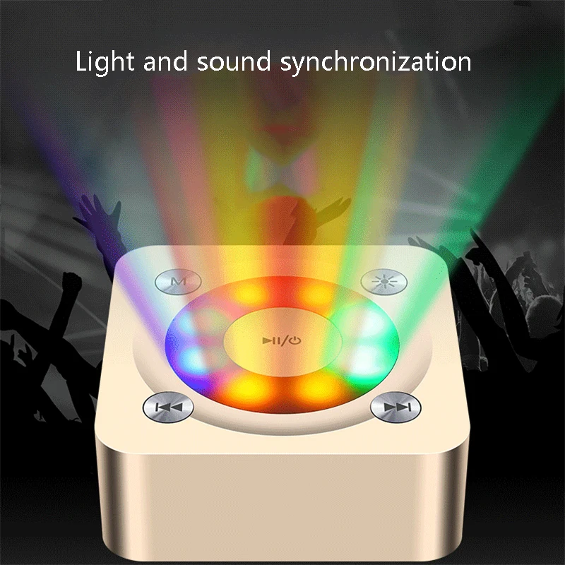 Беспроводная Bluetooth Колонка свободные руки Портативная колонка со светодиодный