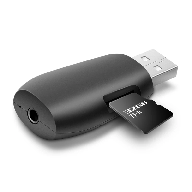 JINSERTA мини USB Bluetooth гарнитура автомобильный комплект MP3 плеер TF музыкальный ресивер адаптер A2DP 3,5 мм AUX аудио выход для динамика