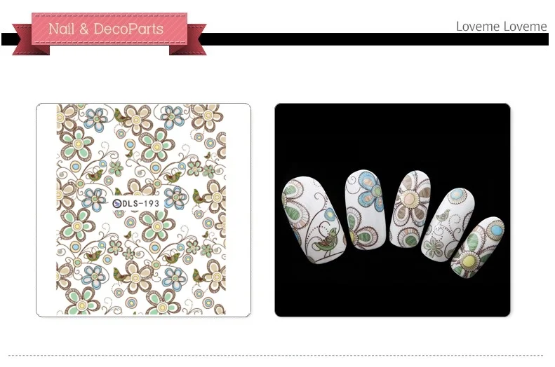 1 лист модная наклейка для ногтей|stickers for nails|water transfer stickerstransfer sticker |