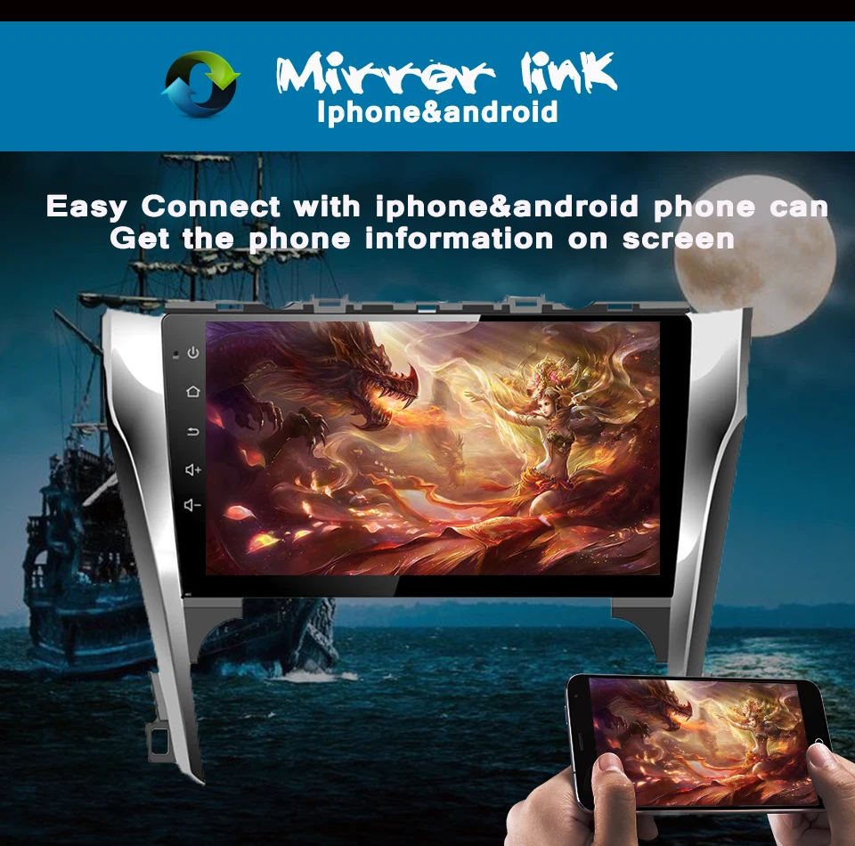 Восьмиядерный android 10 0 Авторадио Музыка Видео Мультимедиа развлекательная