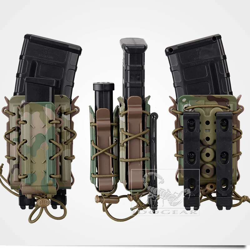 IDOGEAR маг мешок 5,56 мм 7,62 мм винтовка журнал сумки Molle тактический страйкбол 9 мм пистолет держатель TMC поли Перевозчик Охота полимер