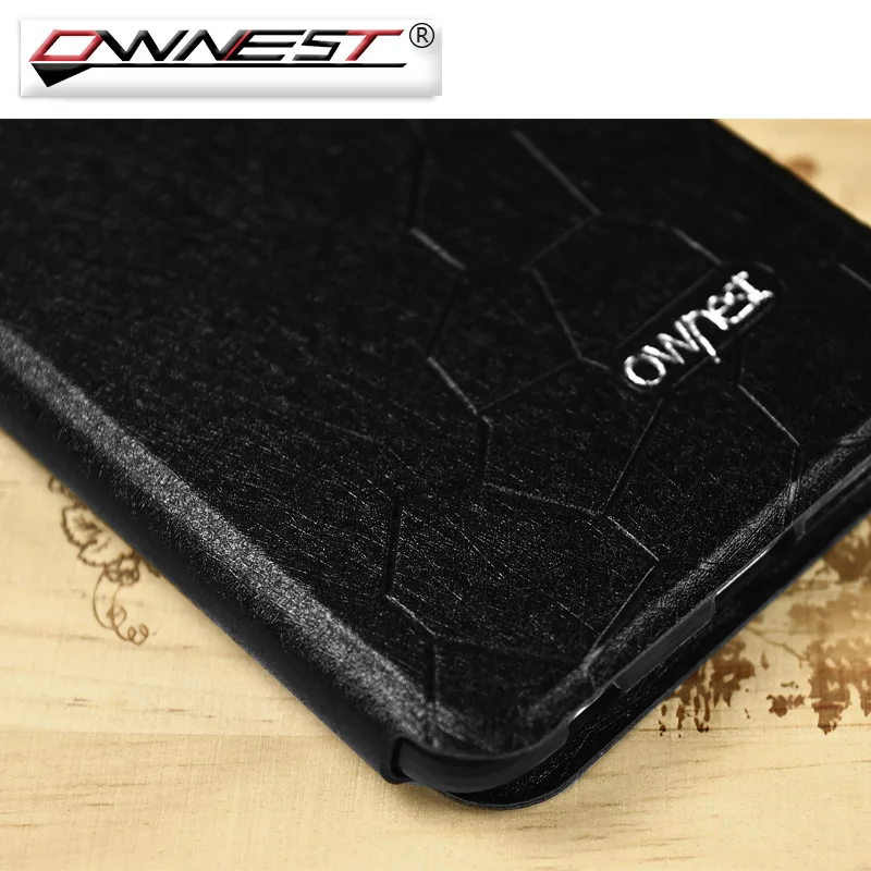 Золотой чехол OWNEST для huawei honor 8 P9 lite, Матовый кожаный чехол, черный флип-чехол, ультра тонкий силиконовый чехол
