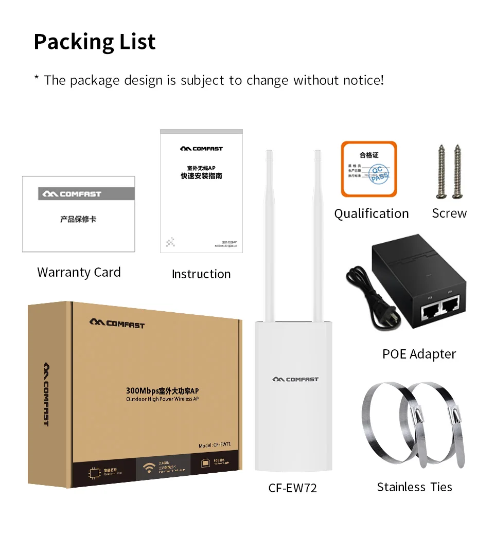 

Outdoor CPE 5Ghz 2.4GHz WiFi Repeater Wireless Bridge 1200Mbps Extender Router AP Access Point With POE Omnidirectional antenna
