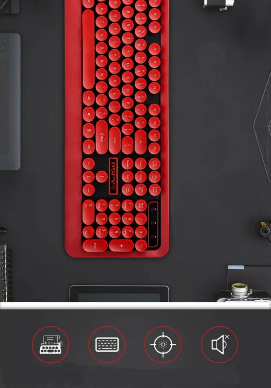 Проводная светодиодная игровая клавиатура с подсветкой 2 цвета USB для ПК