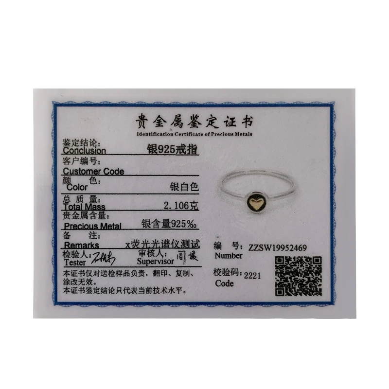 

CULUSIWEI 2018 New Fashion 100% 925 Sterling Silver enamel Ring Round Gold Heart Original Classic Stackable Jewelry For Women