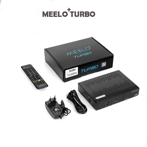 MEELO TURBO DVB S2/C/T2 спутниковый ресивер Linux с цифровым дисплеем процессор 256 Мб Flash 512 DDR