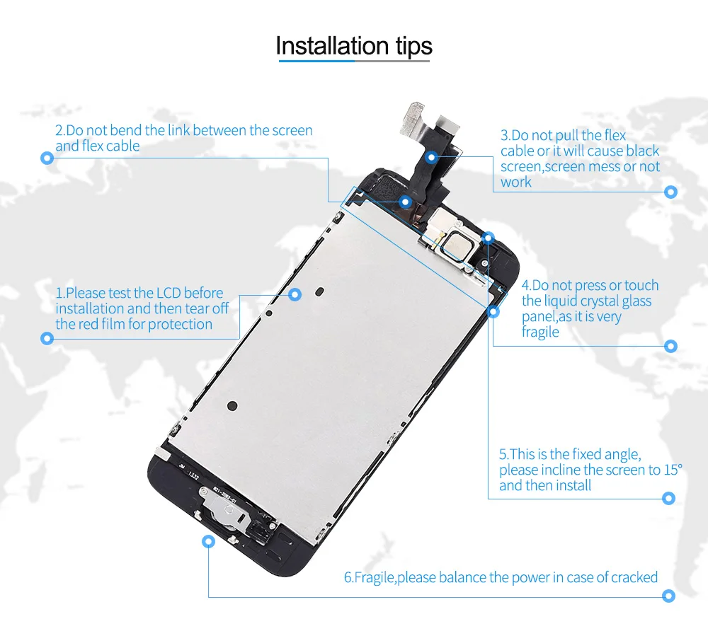 AAA+++ качественный полный набор moudle lcd для iPhone 5S 5 5C 6S lcd экран для iPhone 6 дисплей дигитайзер сенсорный экран с бесплатными подарками