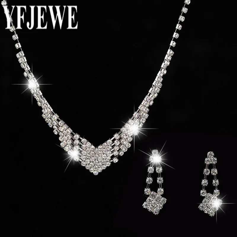 Женский комплект украшений, свадебные и свадебные сережки с серебряным покрытием, вечерние сережки, N197, 2017