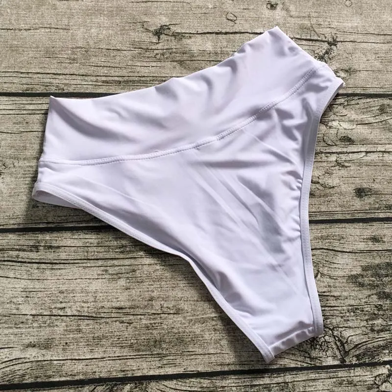 S-XL, новинка, сексуальный женский купальник бикини, Одноцветный бразильский купальник с высокой талией, пляжная одежда