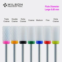 large barrel white wilson ceramic nail drill bits electric manicure drillaccessory610007861000796100080610008161000826100083