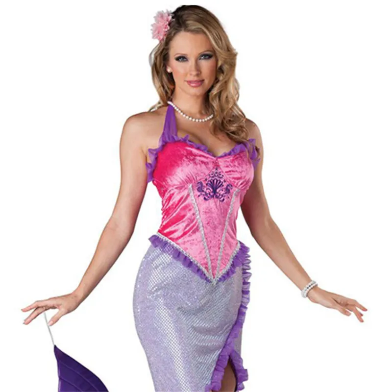 Взрослых платье с русалочкой игра ночной клуб DS хвост юбка Маскарад форма