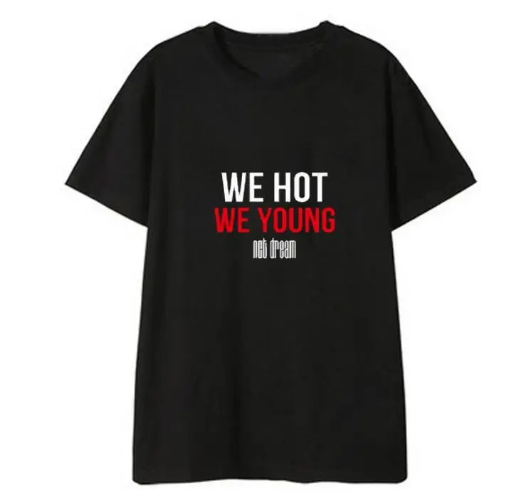 Nct dream we hot we young album одинаковая футболка с круглым вырезом и круглым вырезом для летних стильных футболок унисекс