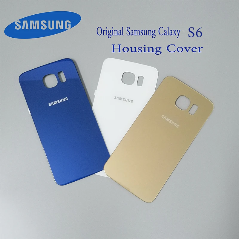 Оригинальная задняя 3D стеклянная крышка батарейного отсека Samsung Galaxy S6 Сменный