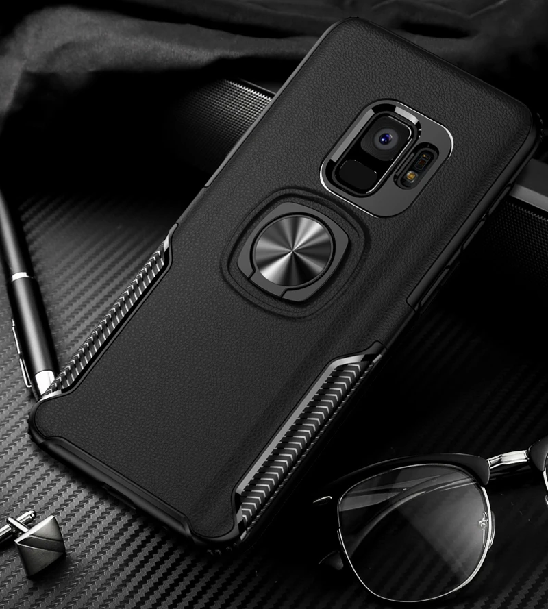 Противоударный чехол для samsung Galaxy S9 плюс S10 S8 S10E Note8 Note9 A6 A8 Note 9 A70 A50 A40 кольцо крышки samsung S9Plus чехол s