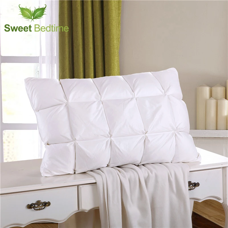 Специальная домашняя Подушка с гусиным пухом подушка пером для шеи сна