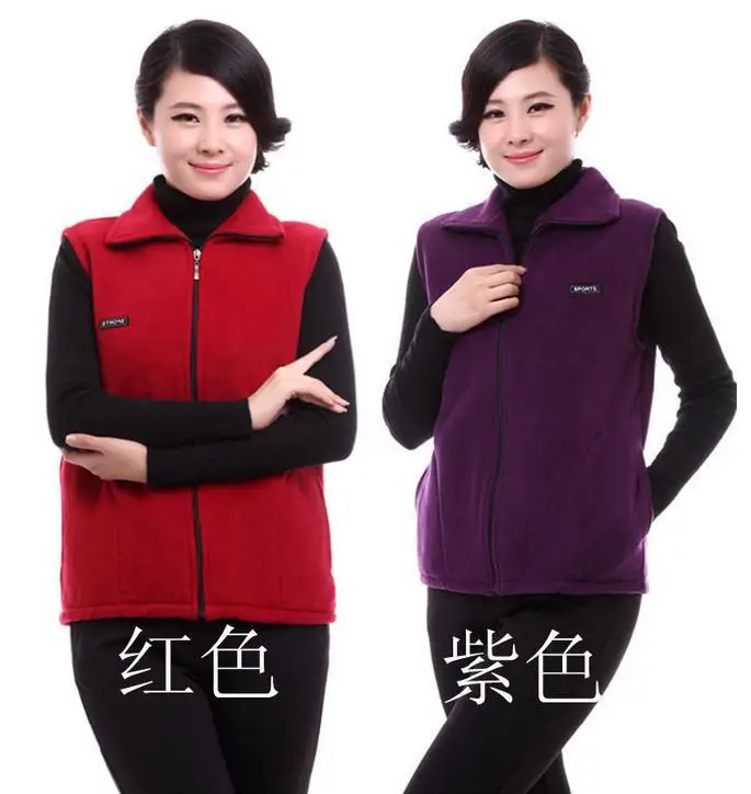 Жилет женский осенне-зимний на молнии спереди без рукавов | Женская одежда