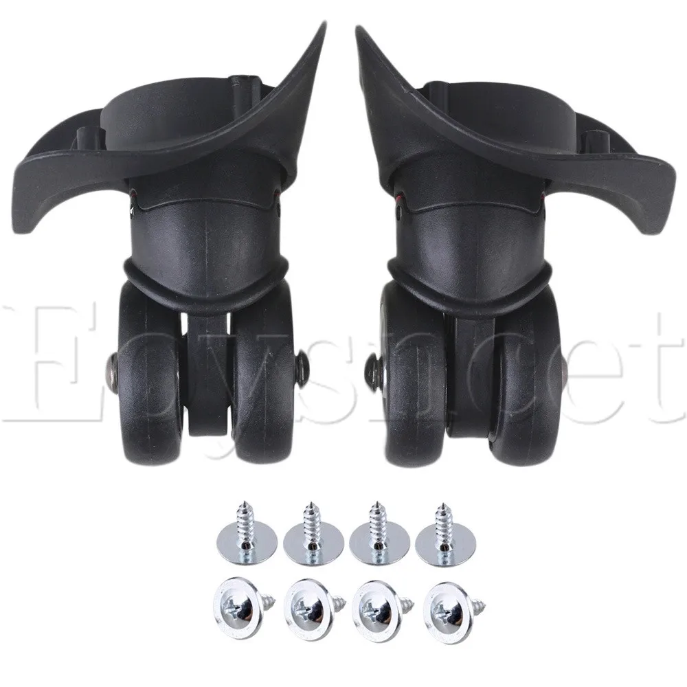 2 шт черный пластик DIY багажное Поворотное Колесо 10x10.6cmx4.9cm|swivel wheel|wheel swivelwheels wheel |
