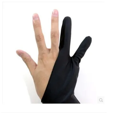 Goede 200 Stks/partij Professionele Ontwerp Kunstenaar Tekening Twee Vinger Handschoen Voor Grafische Tekening Pen Tablet Tracing Pad Anti Fouling