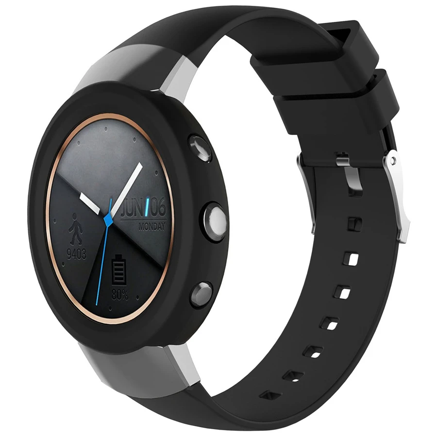XBERSTAR 2 в 1 запасной ремешок для часов ASUS ZENWATCH 3 + защитный чехол резиновая