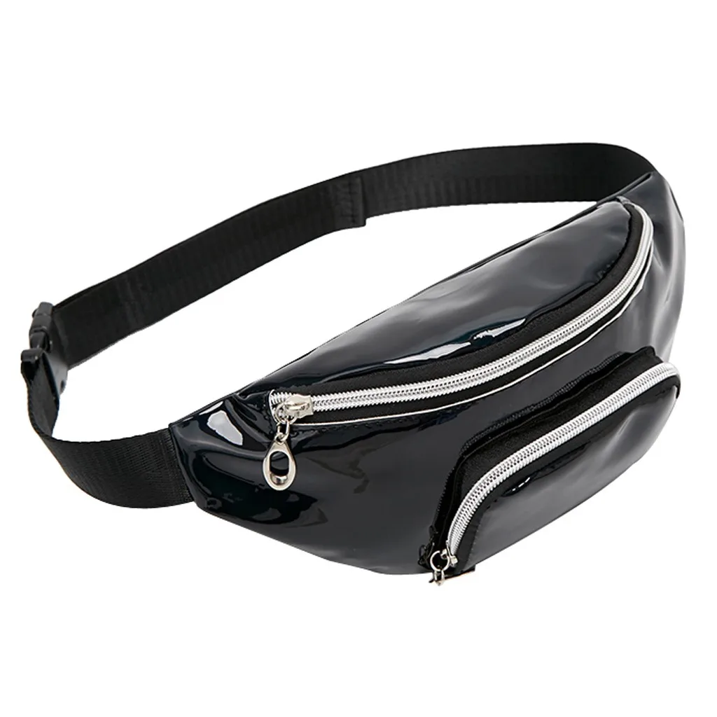 Модный женский поясной кошелек с блестками и надписью сумка мессенджер для