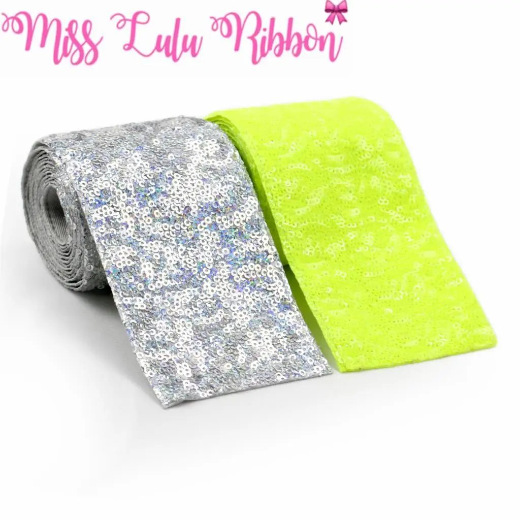 3 &quot75 мм блестящее розовое резки блесток ленты ярко-желтый голограмма серебро DIY