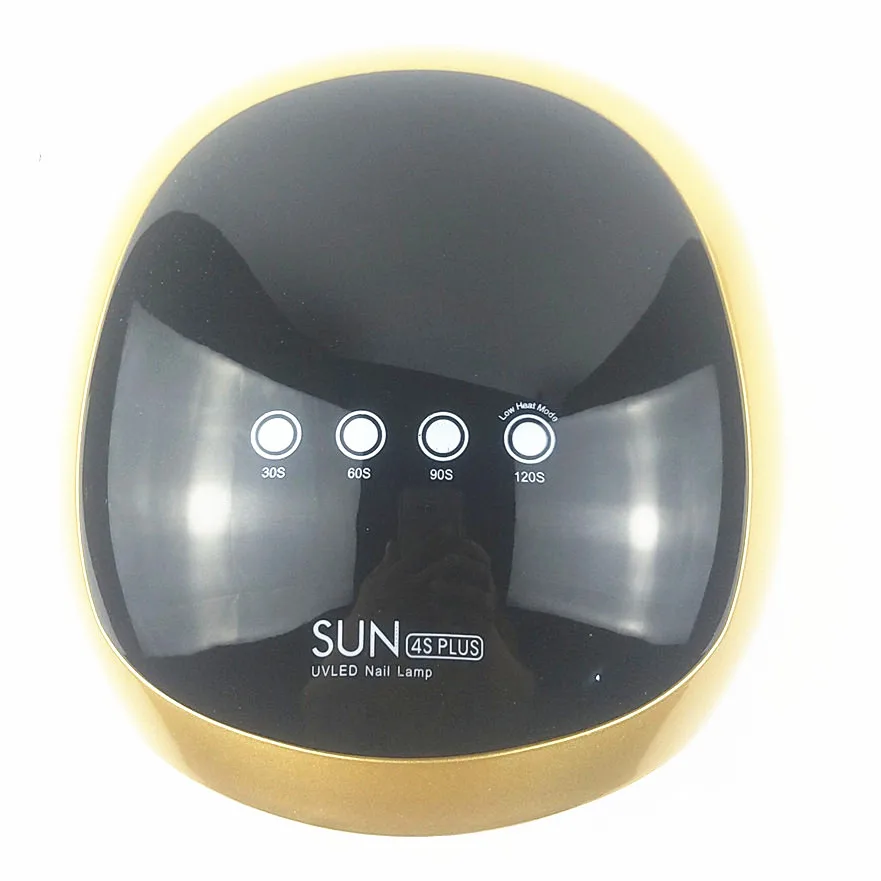 Gold SUN4 Plus светодиодная УФ-лампа для ногтей, отверждающий светильник, 52 Вт, Сушилка для ногтей, Гель-лак для ногтей, автоматический датчик, сенсорный экран, инструменты для ногтей - Цвет: Gold