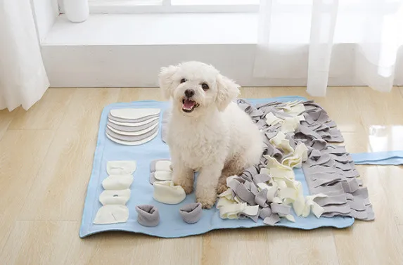 Игровой коврик ручной работы для собак Тренировочный Коврик кормления одеяло