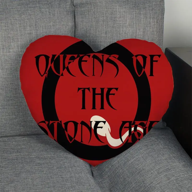 Изготовленный На Заказ королев каменный возраст сердце накидка для подушки