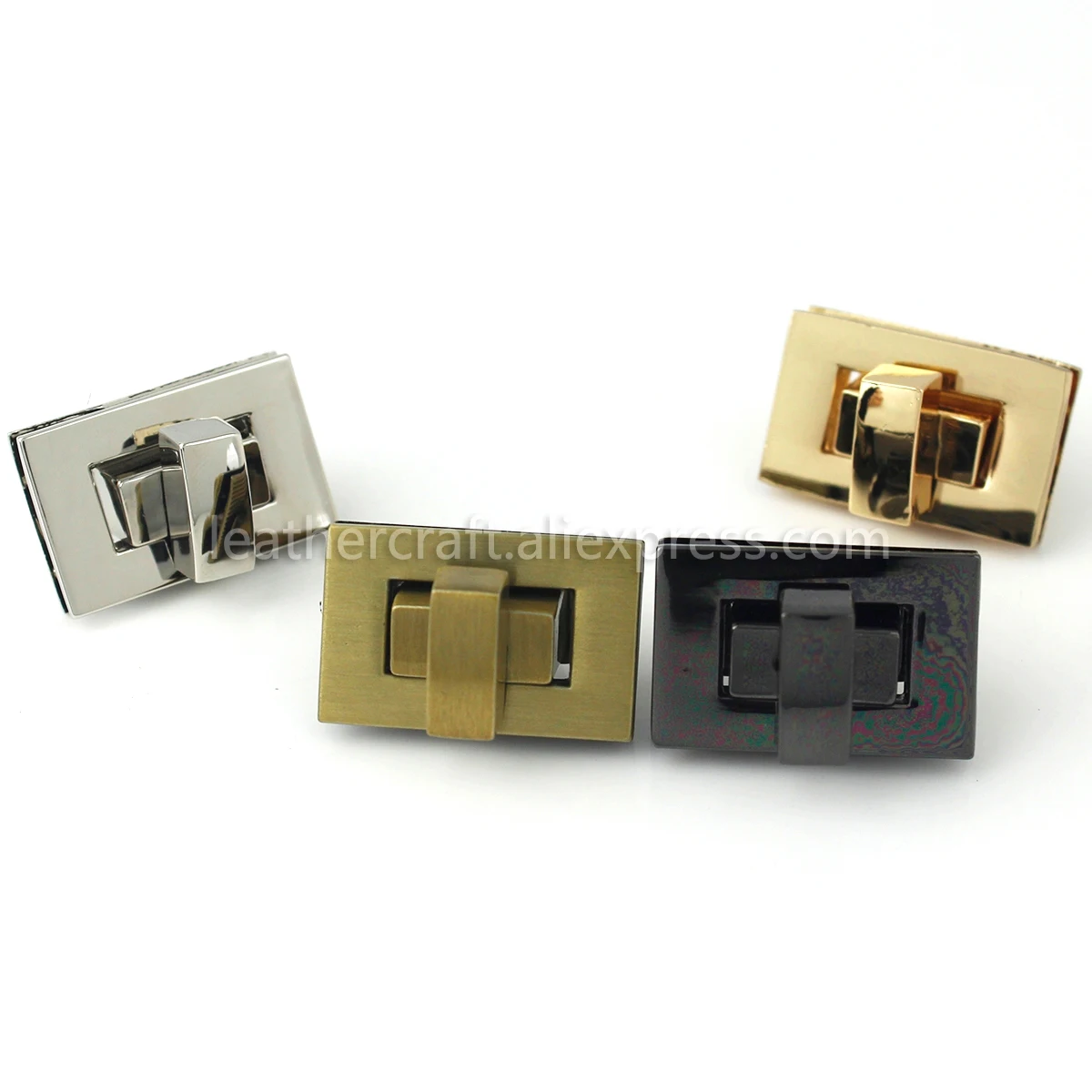 1x металлическая квадратная Магнитная Замковая застежка с поворотным замком