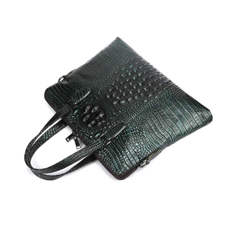 Портфель мужской из натуральной воловьей кожи роскошный чемоданчик на плечо