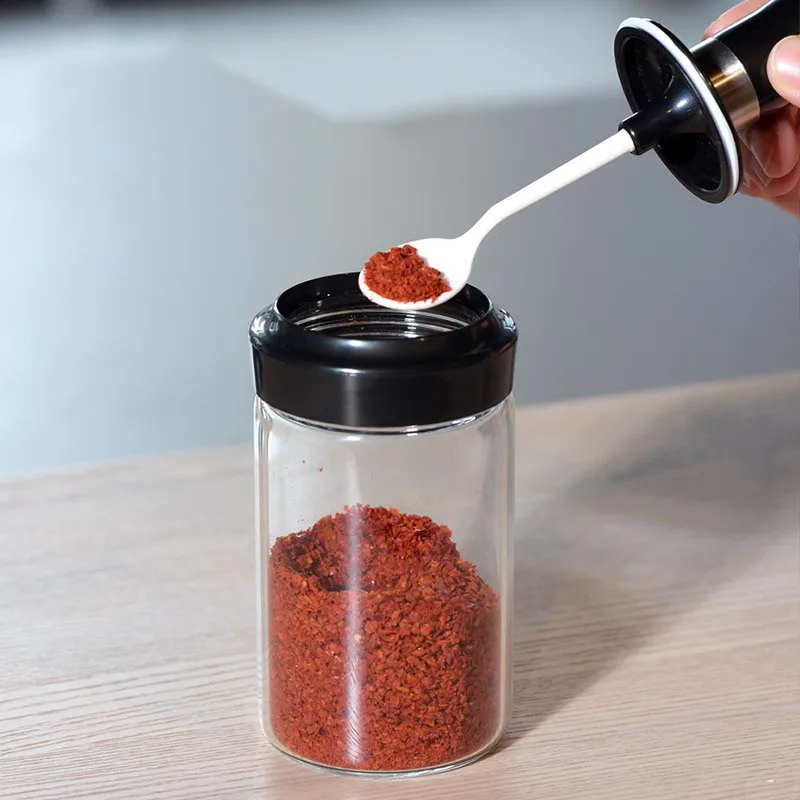 Стекло перец специя шейкер для соли, для приправ может Cruet бутылка для приправ кофе сахар печать Jar пряный соус бутылка