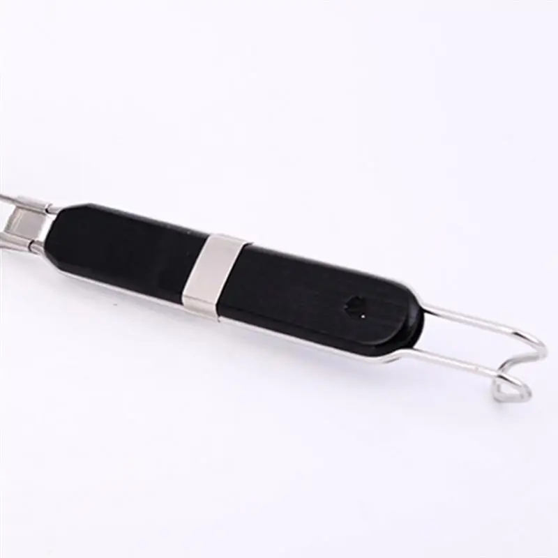 Stainless Steel Strainer Basket Wire Mesh Food Skimmer Kitchen Sieve for Pasta Dumpling Noodle(Black Handle
