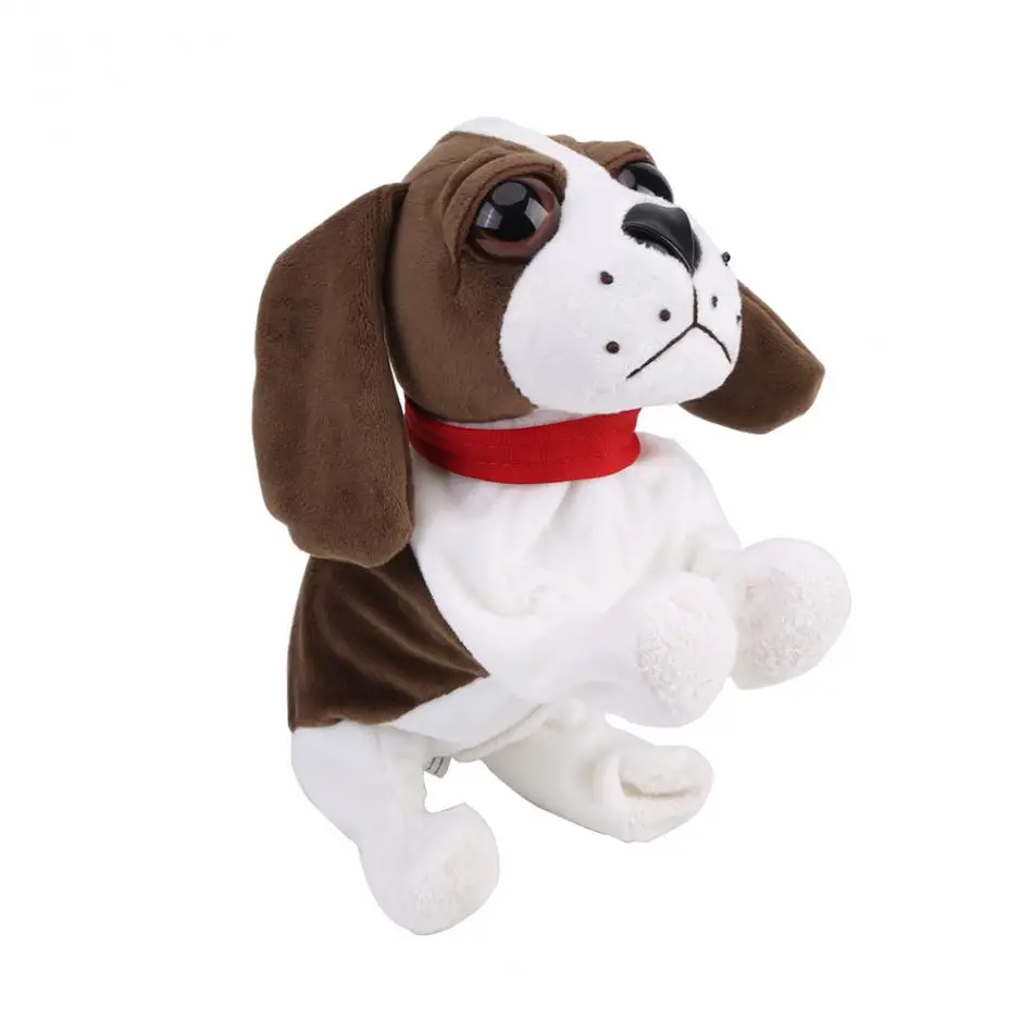 Lovely Plush Electronic Dog Pets Sound Control Robot Dogs Bark Stand Walk Cute Interactive Dog ElectronicToy Christmas Gift