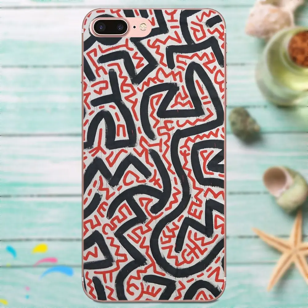 Мягкие чехлы для телефонов Keith Haring Art Для Galaxy Alpha Core Note 2 3 4 S2 A10 A20 A20E A30 A40 A50 A60 A70 M10 M20