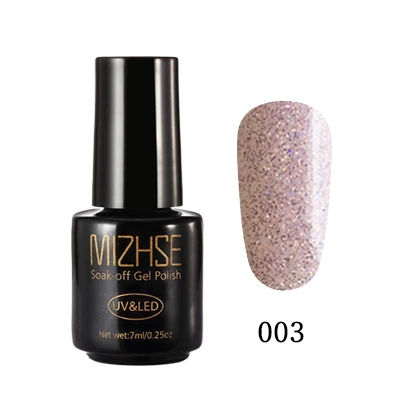 MYZS003 MIZHSE 7 мл Цвета Блеск лак для ногтей Полупостоянный УФ эмаль Гибридный лак для ногтей гель для базового покрытия лак для ногтей - Цвет: MYZS003